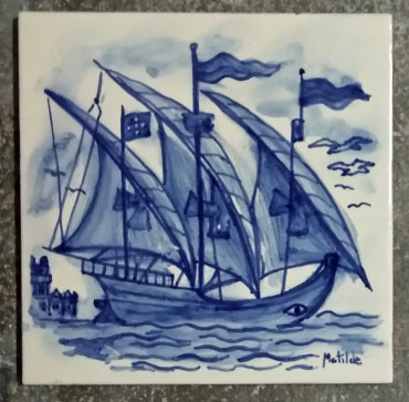 Reproducción de azulejos de barcos