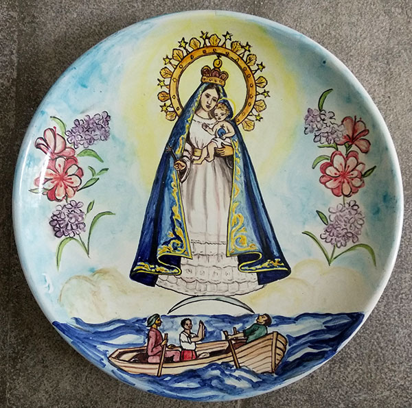 Plato Virgen del Cobre