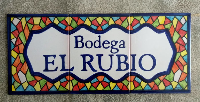 Rótulo para bodega